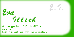 eva illich business card